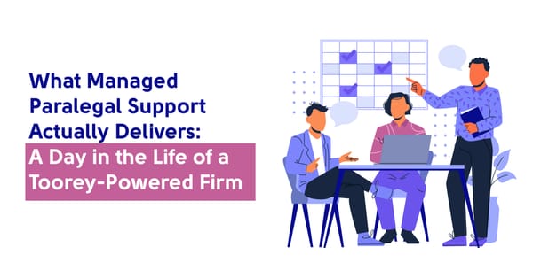 What Managed Paralegal Support Actually Delivers: A Day in the Life of a Toorey-Powered Firm